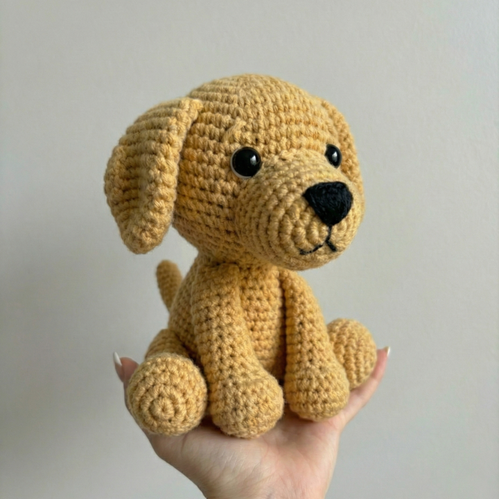Golden Retriever Crochet Pattern Amigurumi ( PDF )