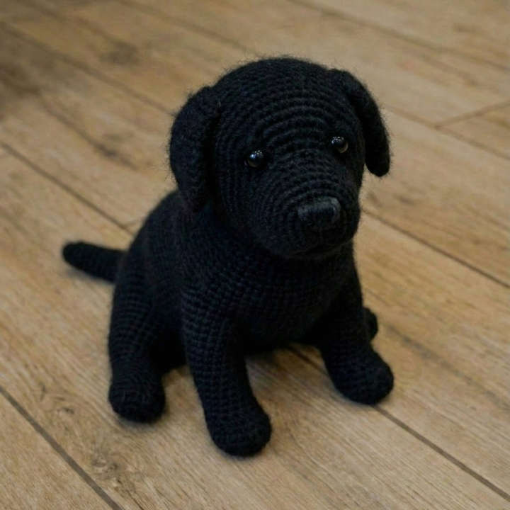 Realistic Black Labrador Crochet Pattern Labrador Puppy Amigurumi