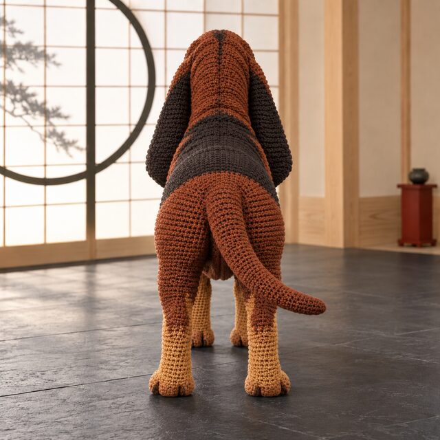 Bloodhound Crochet Pattern - Wrinkled Hound Amigurumi PDF - Image 3