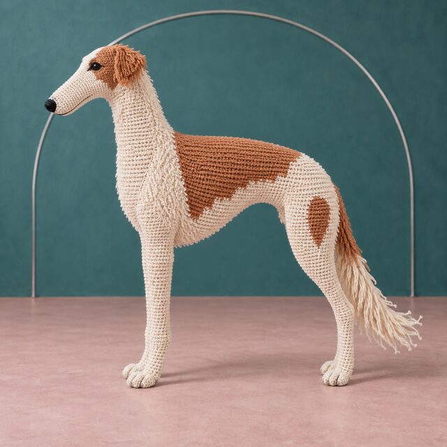 Borzoi Crochet Pattern - Feathered Sighthound Amigurumi PDF - Image 2