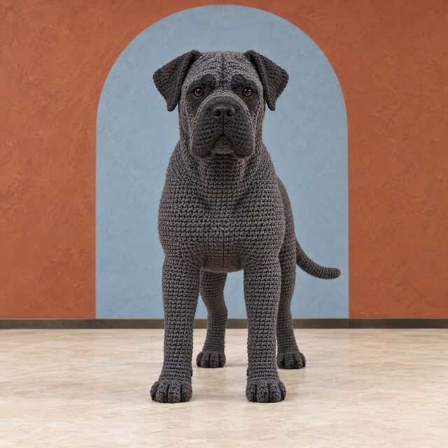 Cane Corso Crochet Pattern - Amigurumi Dog PDF