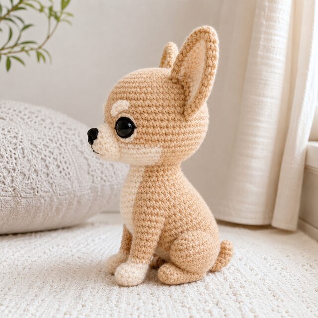 Chihuahua Crochet Pattern PDF, Cute Realistic Dog Amigurumi, Tiny Puppy Tutorial, Digital Download - Image 2