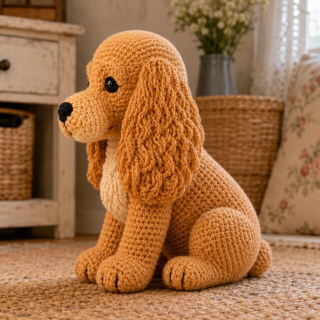 Cocker Spaniel Crochet Pattern PDF, Elegant Dog Amigurumi, Realistic Spaniel Tutorial, Digital Download - Image 2