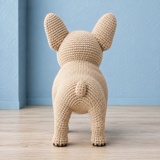 French Bulldog Crochet Pattern PDF, Realistic Frenchie Amigurumi Dog Pattern, Bulldog Crochet Tutorial, Digital Download - Image 3