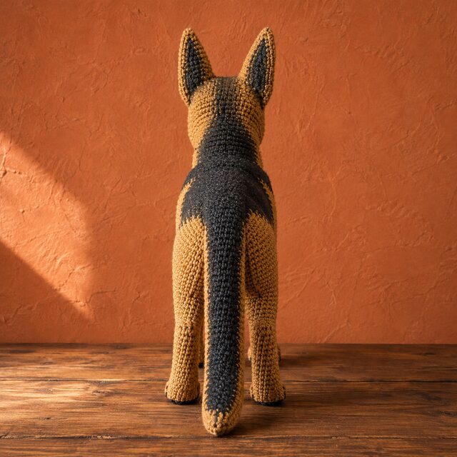 German Shepherd Crochet Pattern PDF, Realistic Shepherd Amigurumi Dog Pattern, Standing Dog Crochet Tutorial, Digital Download - Image 3