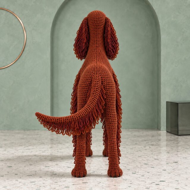 Irish Setter Crochet Pattern - Feathered Red Setter Amigurumi PDF - Image 3