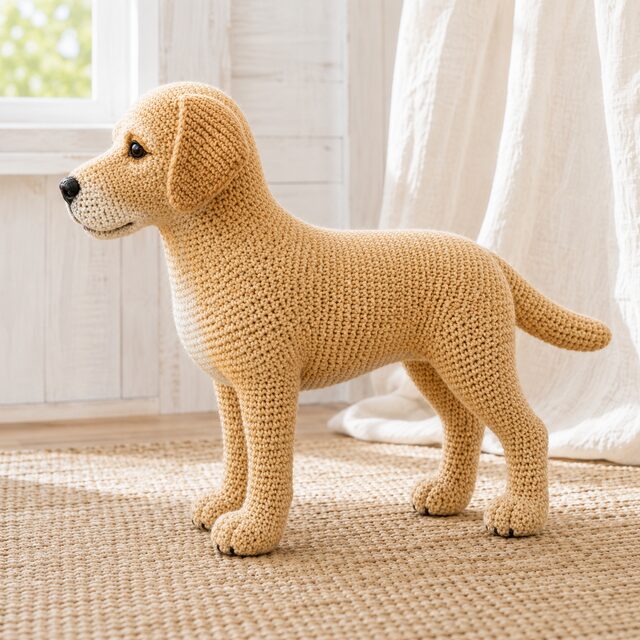 Labrador Retriever Crochet Pattern PDF, Realistic Labrador Amigurumi Dog Pattern, Standing Dog Crochet Tutorial, Digital Download - Image 2