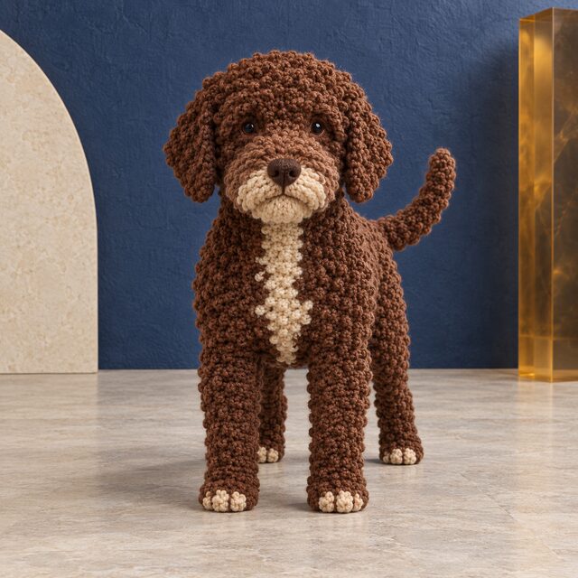 Lagotto Romagnolo Crochet Pattern, Curly Water Dog Amigurumi PDF, Digital Download