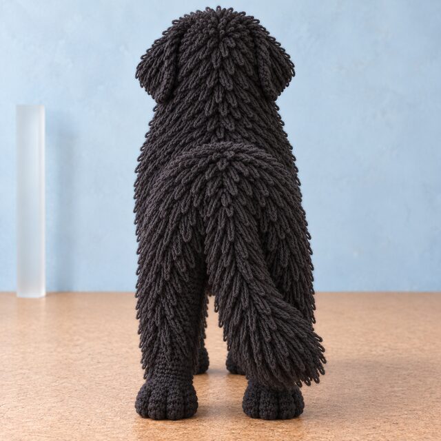 Newfoundland Crochet Pattern, Giant Black Dog Amigurumi PDF, Digital Download - Image 3