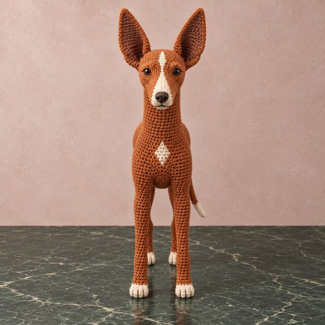Pharaoh Hound Crochet Pattern - Amigurumi Dog PDF