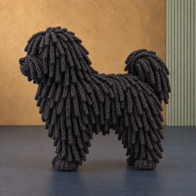 Puli Crochet Pattern, Corded Hungarian Sheepdog Amigurumi PDF, Digital Download - Image 2