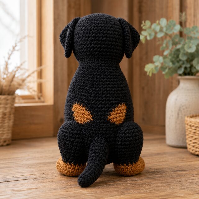 Rottweiler Crochet Pattern PDF, Realistic Dog Amigurumi, Detailed Puppy Tutorial, Digital Download - Image 3