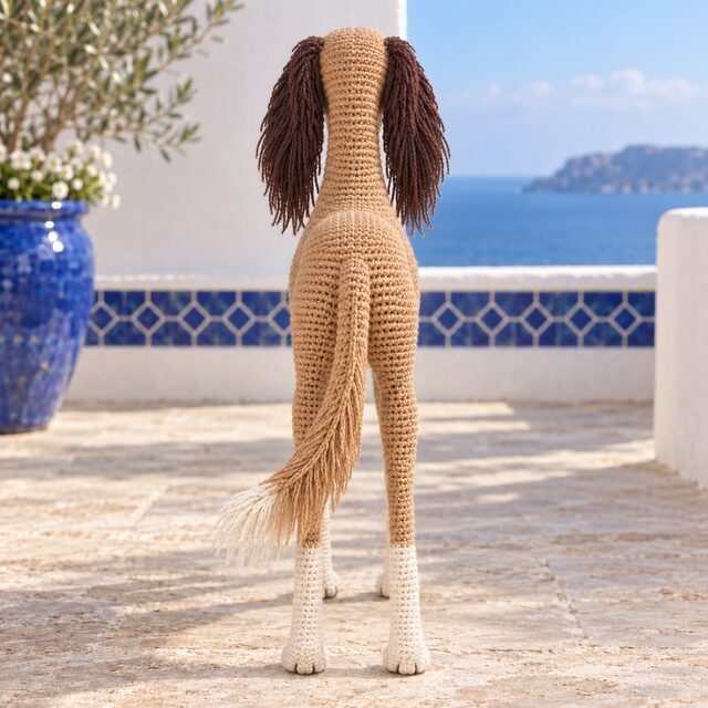 Saluki Crochet Pattern - Feathered Sighthound Amigurumi PDF - Image 3