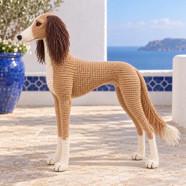 Saluki Crochet Pattern - Feathered Sighthound Amigurumi PDF - Image 2