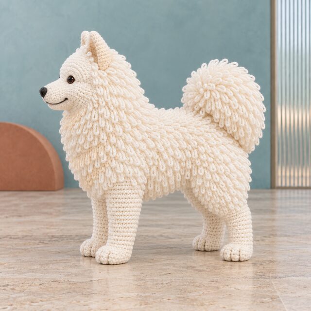 Samoyed Crochet Pattern, Spitz Dog Amigurumi PDF, Digital Download - Image 2