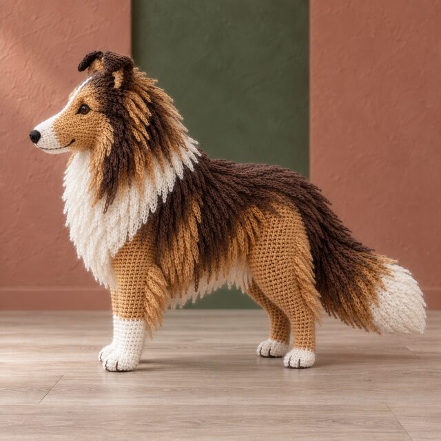Shetland Sheepdog Crochet Pattern, Sheltie Amigurumi PDF, Digital Download - Image 2