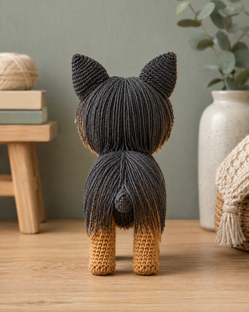 Yorkshire Terrier Crochet Pattern PDF, Yorkie Amigurumi Dog Pattern, Long Coat Crochet Dog, Digital Download - Image 3