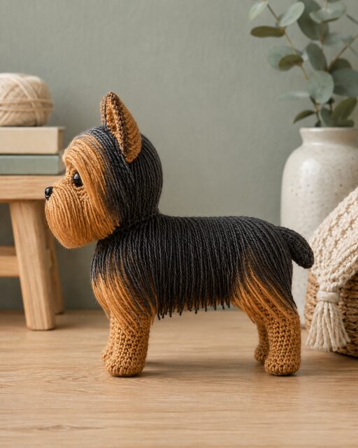 Yorkshire Terrier Crochet Pattern PDF, Yorkie Amigurumi Dog Pattern, Long Coat Crochet Dog, Digital Download - Image 2